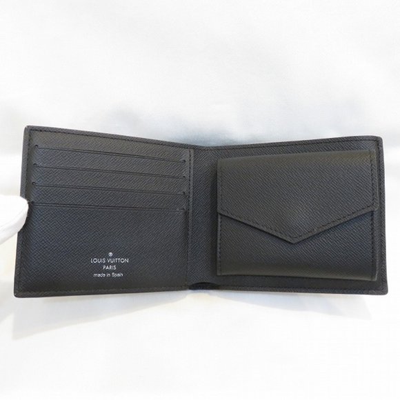 Louis Vuitton Monogram Eclipse Portefeuille Marco NM M62545 Wallet Bifold Men's - Picture 2 of 9